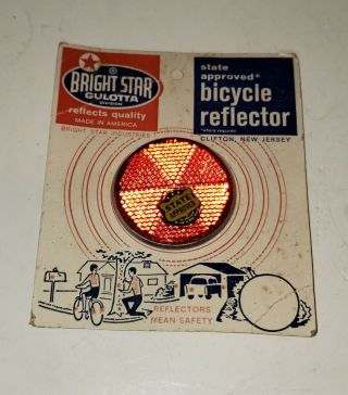 Vintage Bright Star Reflector In Package Nos