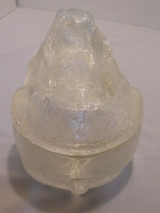 Rabbit Candy Dish,  Easter,  Clear Glass,  5.  5 