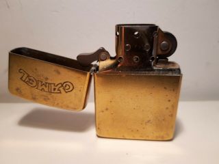 ZIPPO CAMEL,  COMMEMORATIVE,  SOLID BRASS,  1932 - 1990 STAMP,  DOUBLE SIDED,  RARE 2