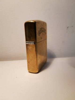 ZIPPO CAMEL,  COMMEMORATIVE,  SOLID BRASS,  1932 - 1990 STAMP,  DOUBLE SIDED,  RARE 4
