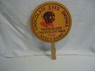 Black Americana Nulls Dairy Chocolate eyes drink advertising vintage 2