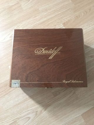 Davidoff " Royal Salomones " 50 Count Cigar Box W/ Trays