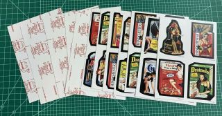 Lost Wacky Packages Variations 5th & 6th Rare Red Ludlow Quad Complete Set