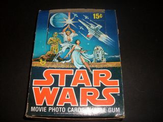 Star Wars Topps Chewing Gum/cards Empty Box 1977