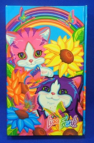 Lisa Frank Sunflower Kittens Trifold Planner Organizer