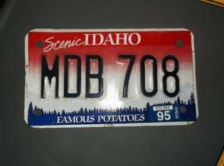 Idaho Motorcycle License Plate