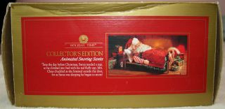 Holiday Time Animated Sleeping Snoring Santa Claus Collectors Edition 3