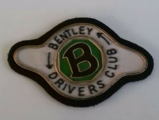Vintage Bentley Drivers Club Jacket Patch Collectible Gift For Him