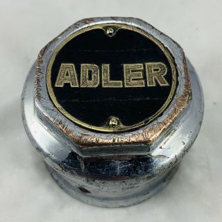 1910’s 1920’s Adler Brass Threaded Screw - On Hub Cap Grease Cap Antique Nut