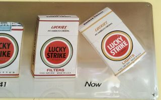 OLD tin plate advertisement Lucky Strike - RARE 4