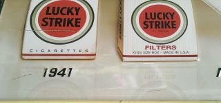 OLD tin plate advertisement Lucky Strike - RARE 5