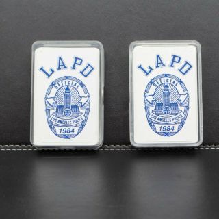 Lapd 1984 Los Angeles Police Dept Playing Cards Two Full Decks
