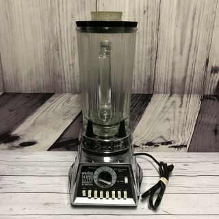 Vintage Waring Blender 14 Speed Robot Model 1138 Blendor Beehive Glass (w5