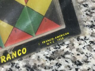 1958 Franco American Tile - O - Rama Puzzle Toy MOC Old Dime Store Stock 2