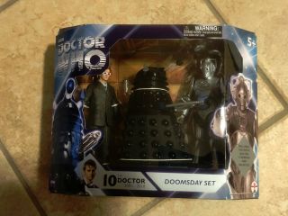 Doctor Who - 10th Doctor - Doomsday Action Figure Set Dalek Vs.  Cybermen