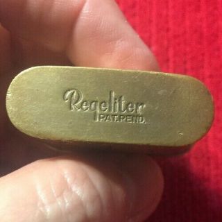 1930s Antique Regeliter Lighter Gold Art Deco Push Button Cigarette Lighter 5
