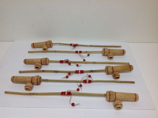 6 Unique Corn Cob Pipes With Long Bamboo Stems