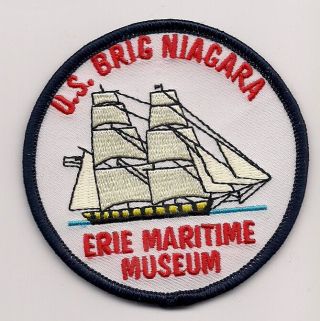Erie Maritime Museum Souvenir Pennsylvania Patch Us Brig Niagara