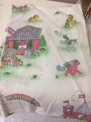 Vintage 1991 My Little Pony Curtains X 2,  Hasbro Fabric,  Retro Fabric,  Kids