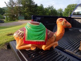 Vintage Empire 27 " Lighted Blow Mold Nativity Camel Christmas W/ Electric Cord