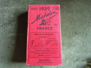 Michelin Guide France 1959