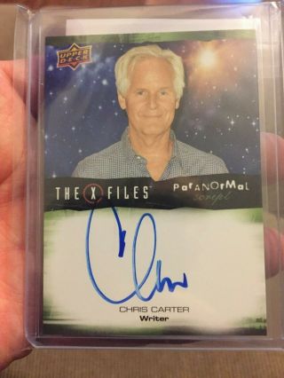 2019 Upper Deck X - Files Ufos And Aliens Chris Carter Writer Auto Autograph A - Cc