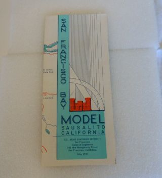 San Francisco Bay Model Sausalito Ca 1959