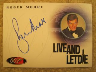 Rittenhouse Archives 2004 The Quotable James Bond Roger Moore Autograph