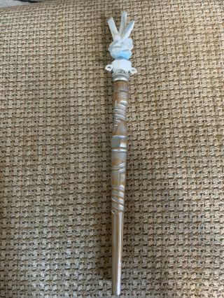 Silver & Gold Magiquest Wand With A White Ice Topper - Great Wolf Lodge - 2005