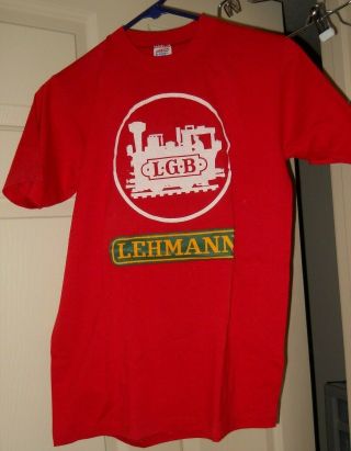 Vingage Lgb Lehmann Red Logo T Shirt Medium Trains Locomotive