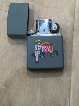 Zippo Lucky Strikes Cigarette Lighter Very Rare Collectible