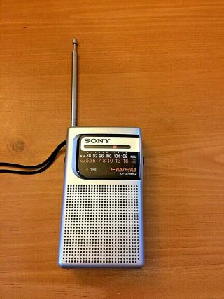 Sony FM AM Portable Pocket Silver Radio ICF S10MK2 3