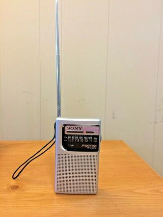 Sony FM AM Portable Pocket Silver Radio ICF S10MK2 4