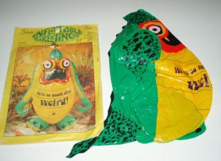 1972 Vintage Gibson Inflatable Greetings Monster Alien Card