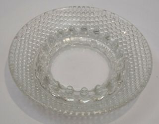 Vintage Clear Glass Ash Tray - 6 1/2 Inches