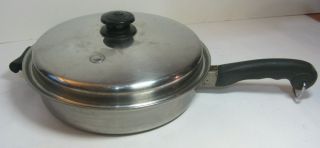 Saladmaster 18 - 8 Tri - Clad Stainless Steel 11 Inch Skillet Frying Pan,  Vapor Lid