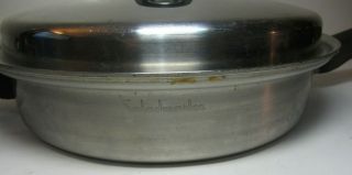 Saladmaster 18 - 8 Tri - Clad Stainless Steel 11 Inch Skillet Frying Pan,  Vapor Lid 2