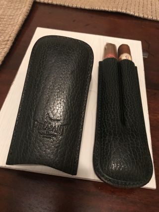 Pheasant by R.  D.  Gomez made in Spain Green Leather Case,  Cigar,  Cases 2