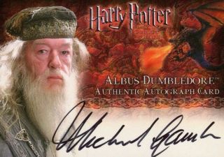 Harry Potter And The Goblet Of Fire Update Michael Gambon Autograph Card