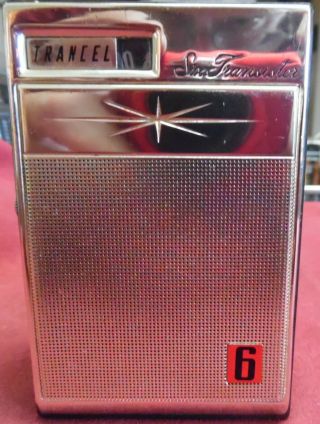 Vintage 1960 Trancel T - 12 6 Transistor Radio Am/cd