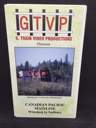 Canadian Pacific Mainline Winnipeg To Sudbury Gtvp Video Vhs
