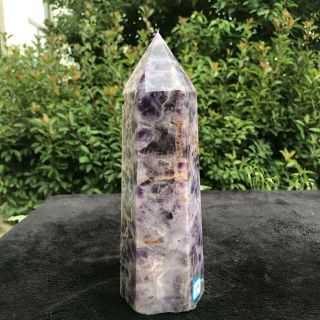 2520g Natural Dream Amethyst Crystal Obelisk Quartz Wand Point Healing