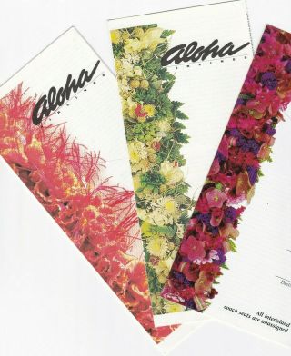 Aloha Airlines Ticket Folders