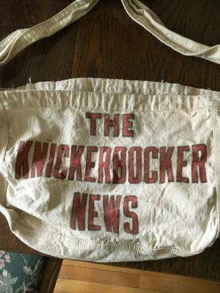 Knickerbocker News,  Albany,  Ny Carrier Bag