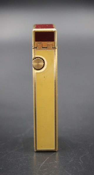 DUNHILL Gold Plated Enamel Rollagas Lighter 7