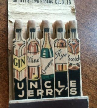 Feature Matchbook Uncle Jerry 