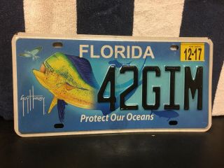 Florida Protect Our Oceans License Plate