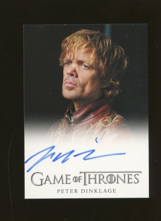 2012 Rittenhouse Hbo Game Of Thrones Got Peter Dinklage As Tyrion Lannister Auto