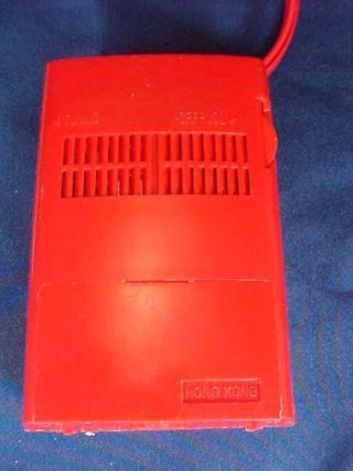 Vintage Electro Brand Solid State Portable Radio Red Color 3