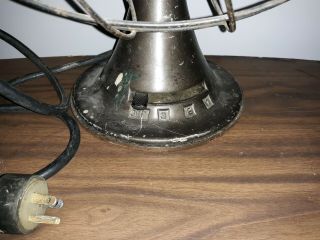 Vintage Emerson Electric 3 Speed Oscillating Table Fan,  Type 77646 - AS 6